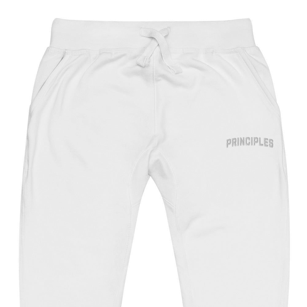 Principles Embroidery Unisex fleece sweatpants