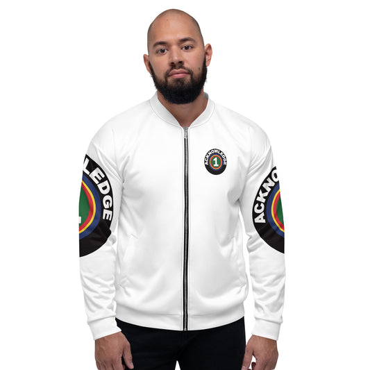 Acknowledge One Unisex Bomber Jacket