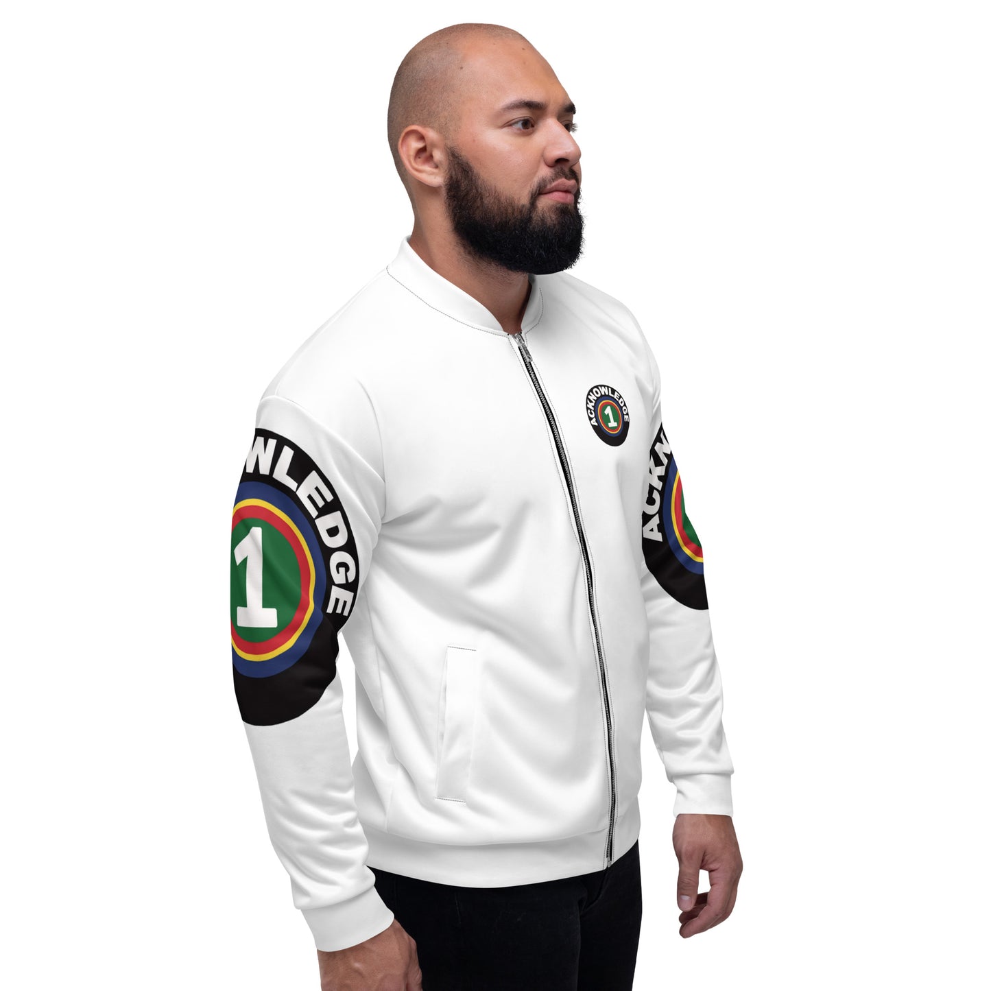 Acknowledge One Unisex Bomber Jacket
