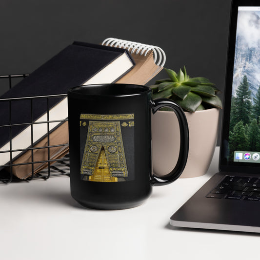 Kabbah Black Glossy Mug