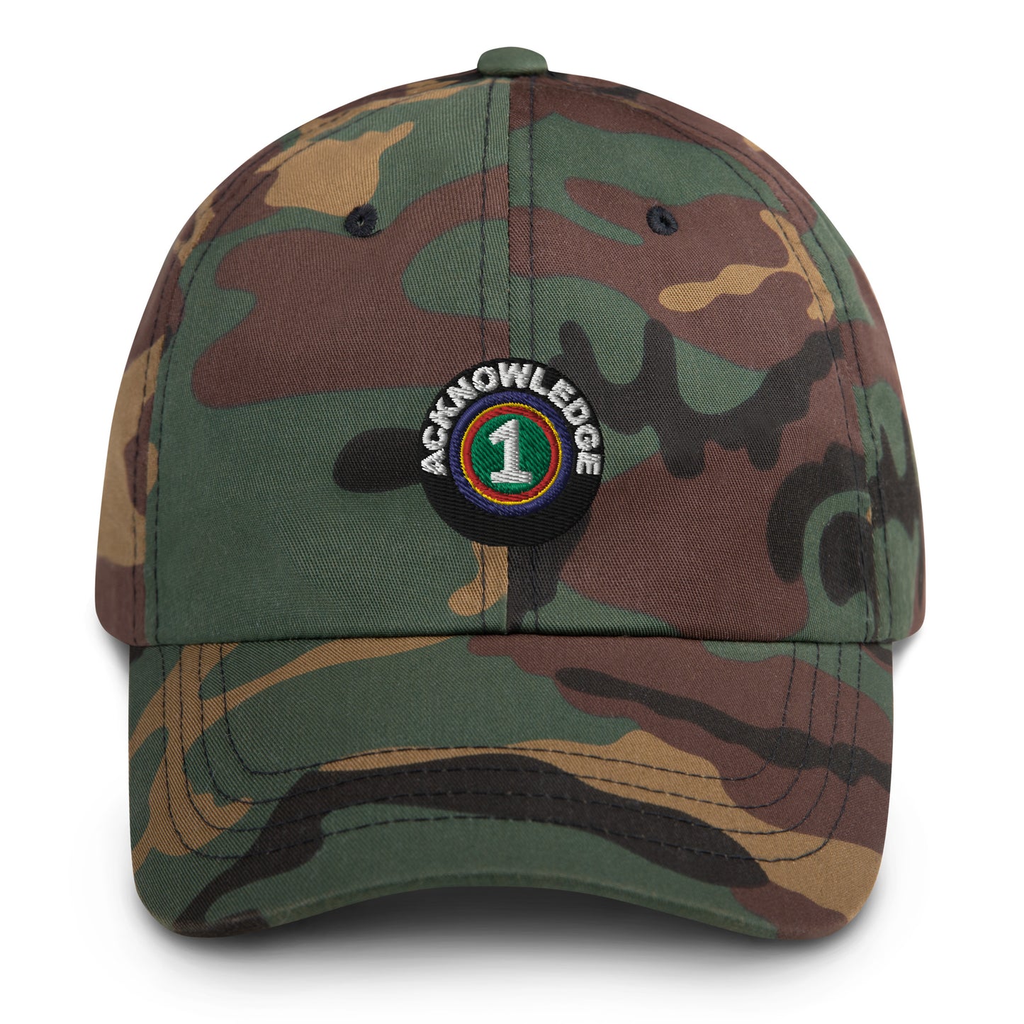 Acknowledge Embroidery One Dad hat