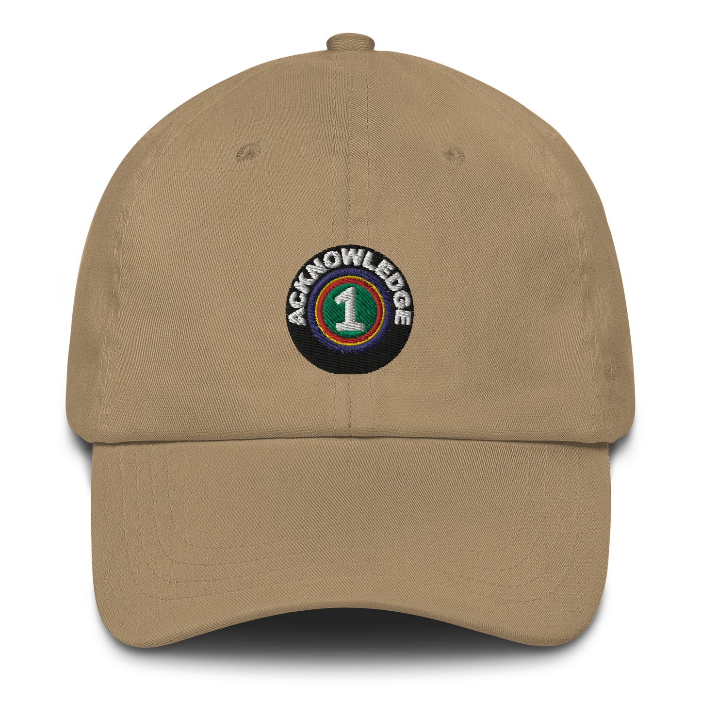 Acknowledge Embroidery One Dad hat
