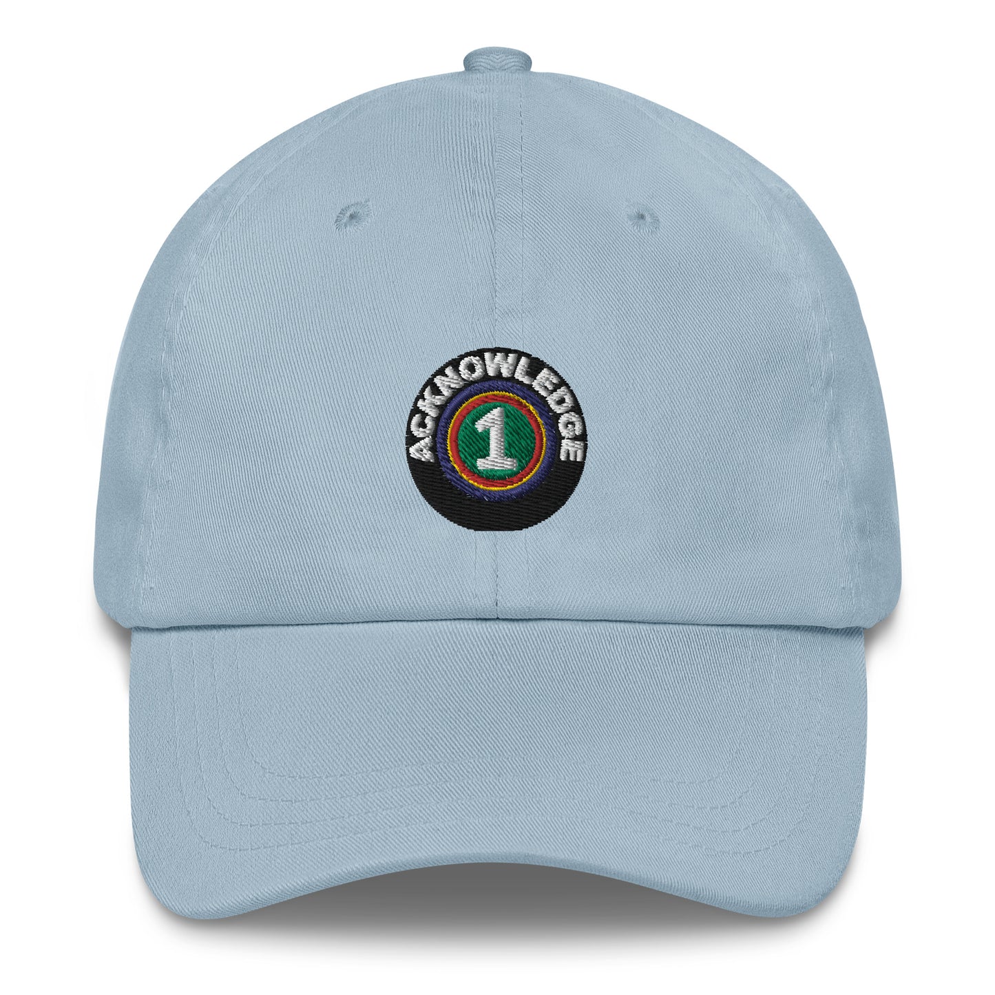 Acknowledge Embroidery One Dad hat