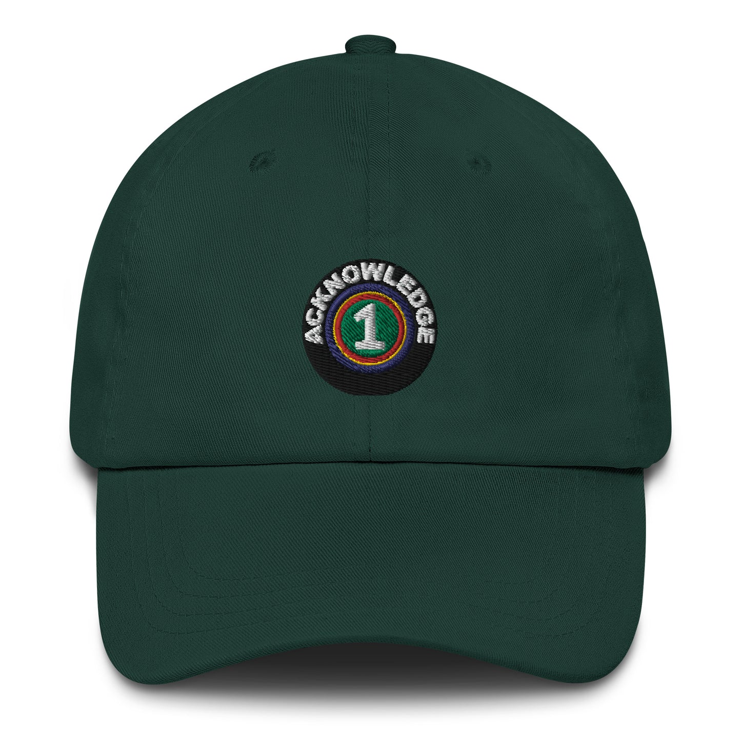 Acknowledge Embroidery One Dad hat