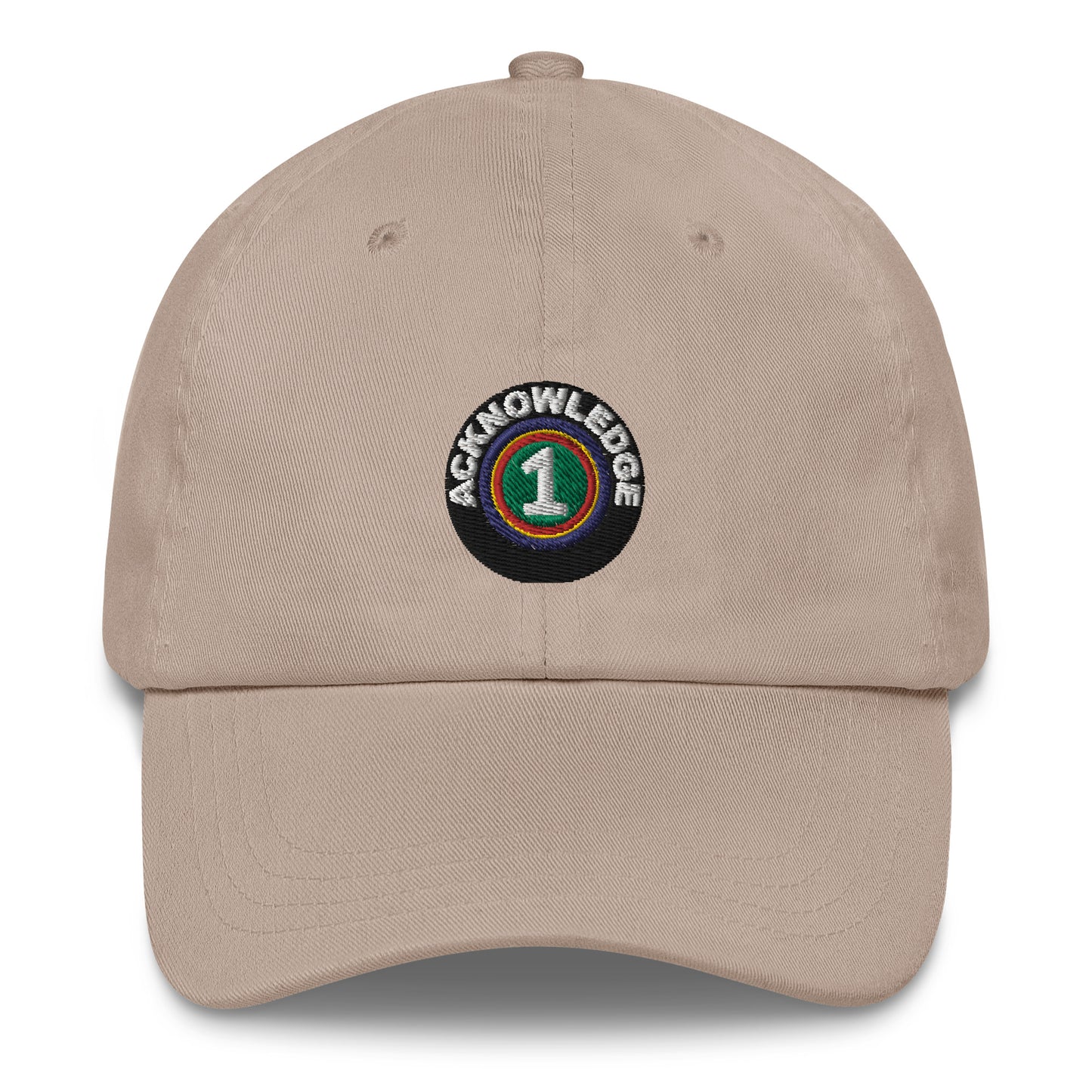 Acknowledge Embroidery One Dad hat