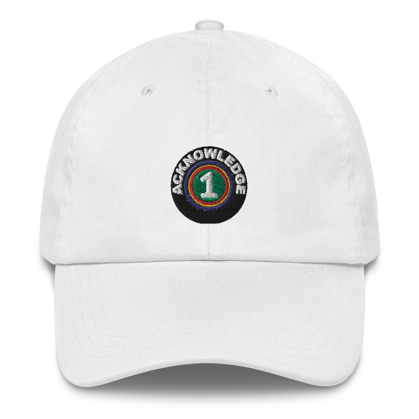 Acknowledge Embroidery One Dad hat