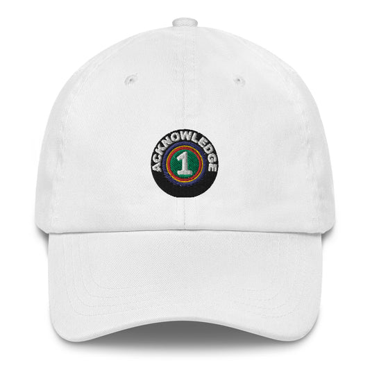 Acknowledge Embroidery One Dad hat