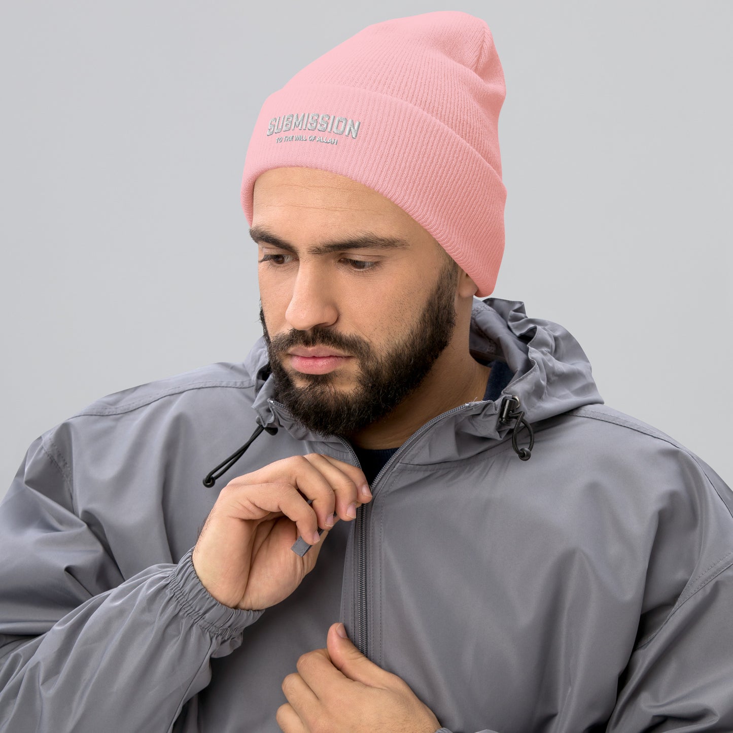 Submission Embroidery Cuffed Beanie