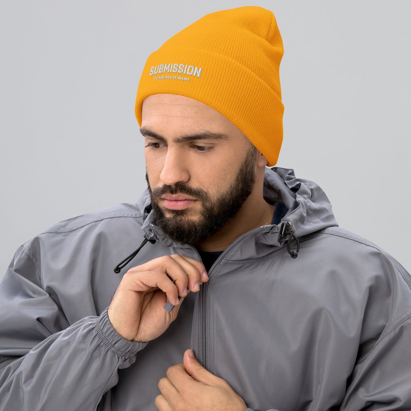 Submission Embroidery Cuffed Beanie