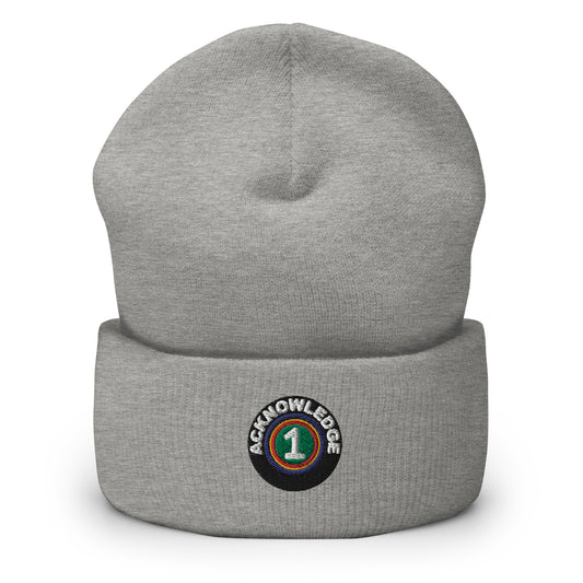 Acknowledge Embroidery One Cuffed Beanie