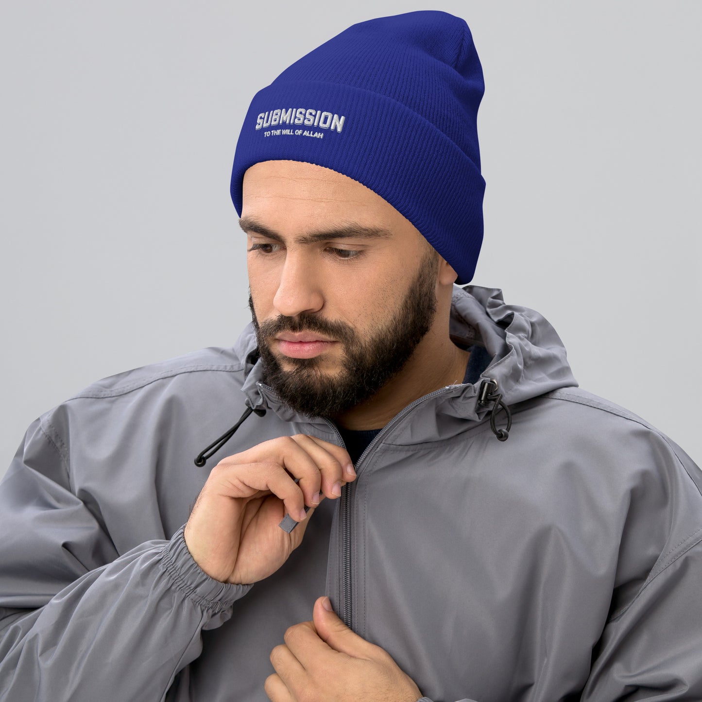 Submission Embroidery Cuffed Beanie