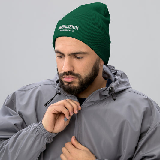 Submission Embroidery Cuffed Beanie