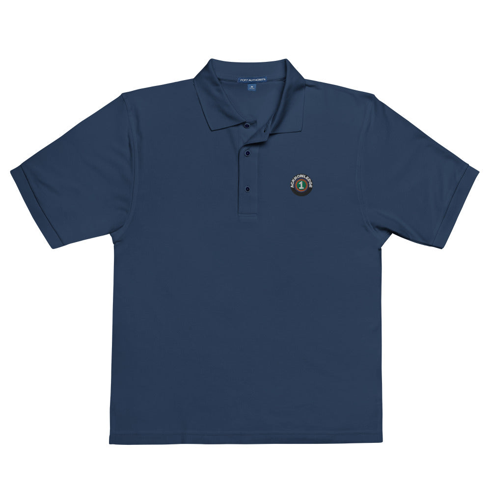 Acknowledge Embroidery One Men's Premium Polo