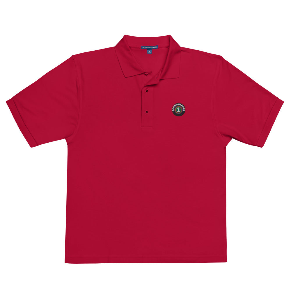 Acknowledge Embroidery One Men's Premium Polo