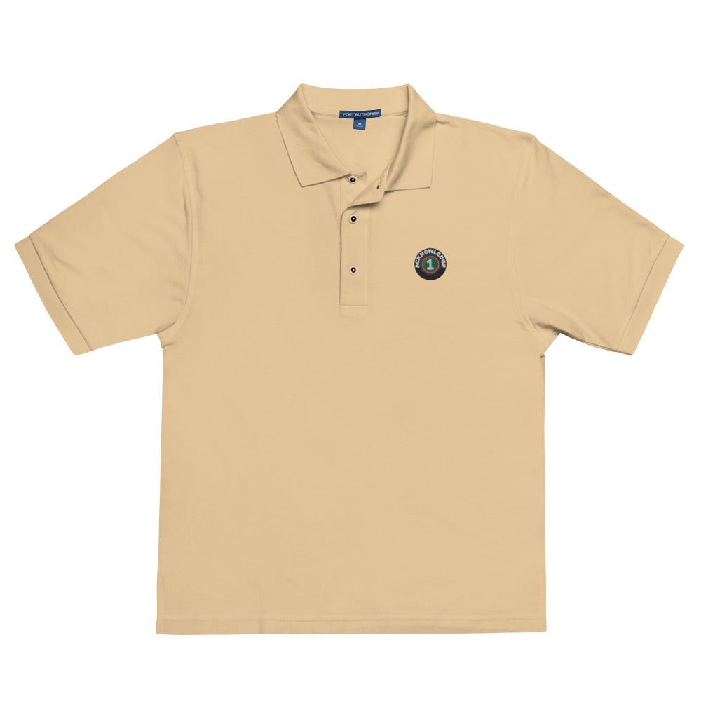Acknowledge Embroidery One Men's Premium Polo