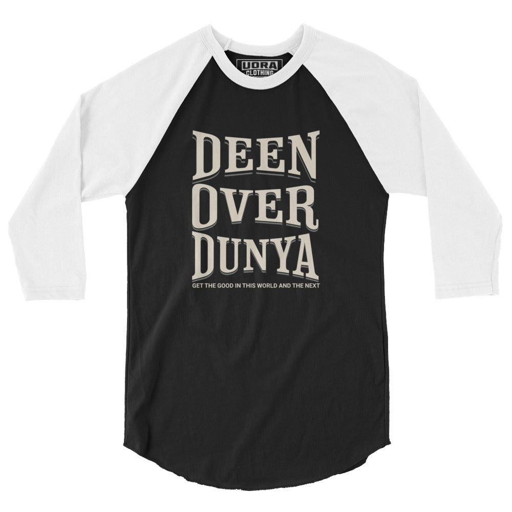 Deen Over Dunya 3/4 sleeve raglan shirt