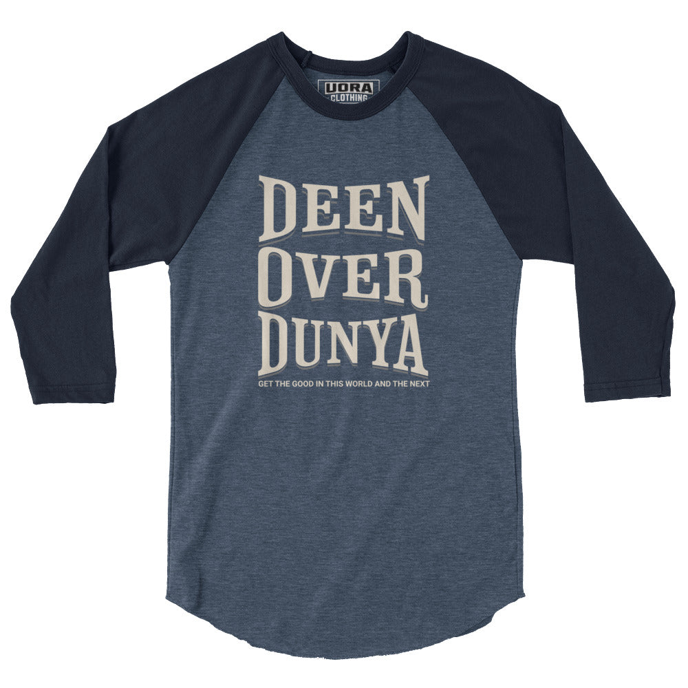 Deen Over Dunya 3/4 sleeve raglan shirt