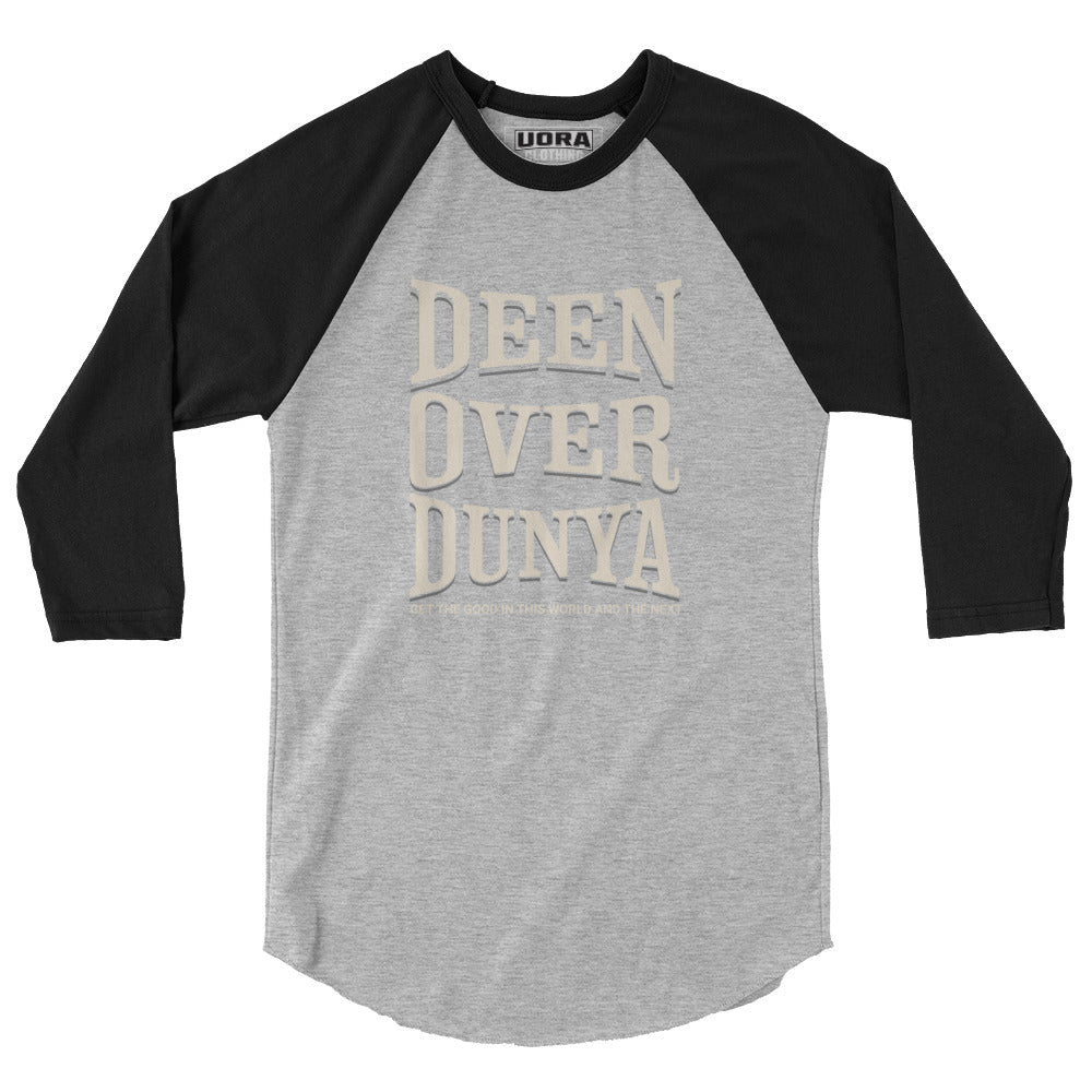Deen Over Dunya 3/4 sleeve raglan shirt