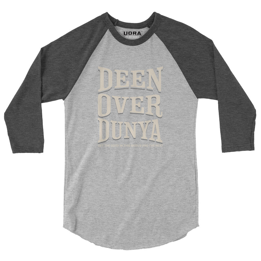 Deen Over Dunya 3/4 sleeve raglan shirt