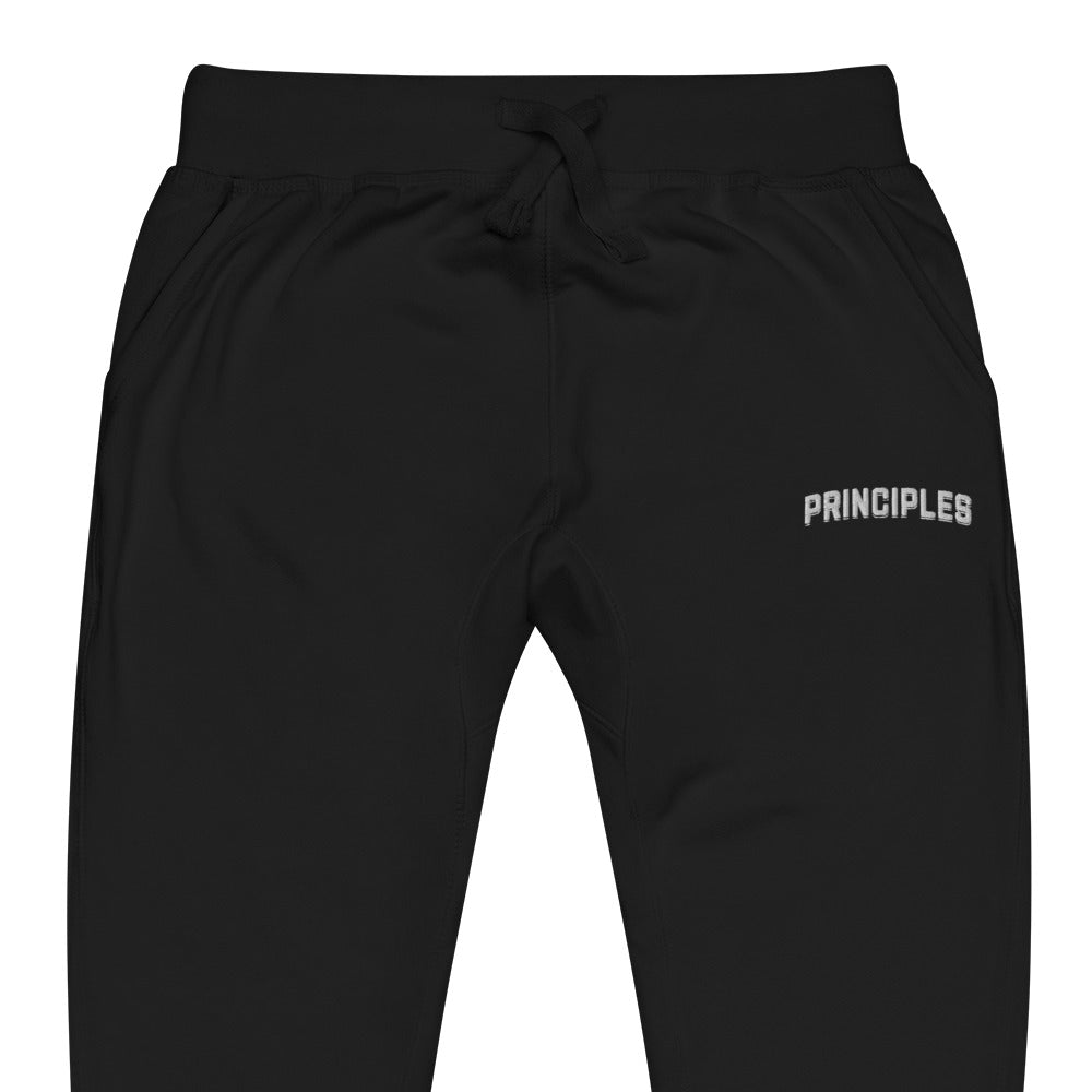 Principles Embroidery Unisex fleece sweatpants