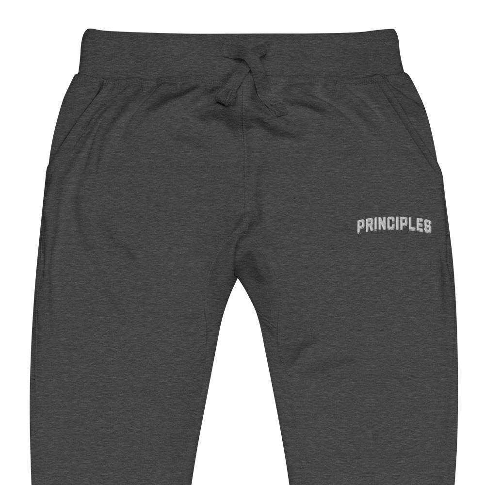 Principles Embroidery Unisex fleece sweatpants