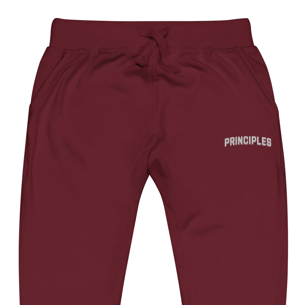 Principles Embroidery Unisex fleece sweatpants