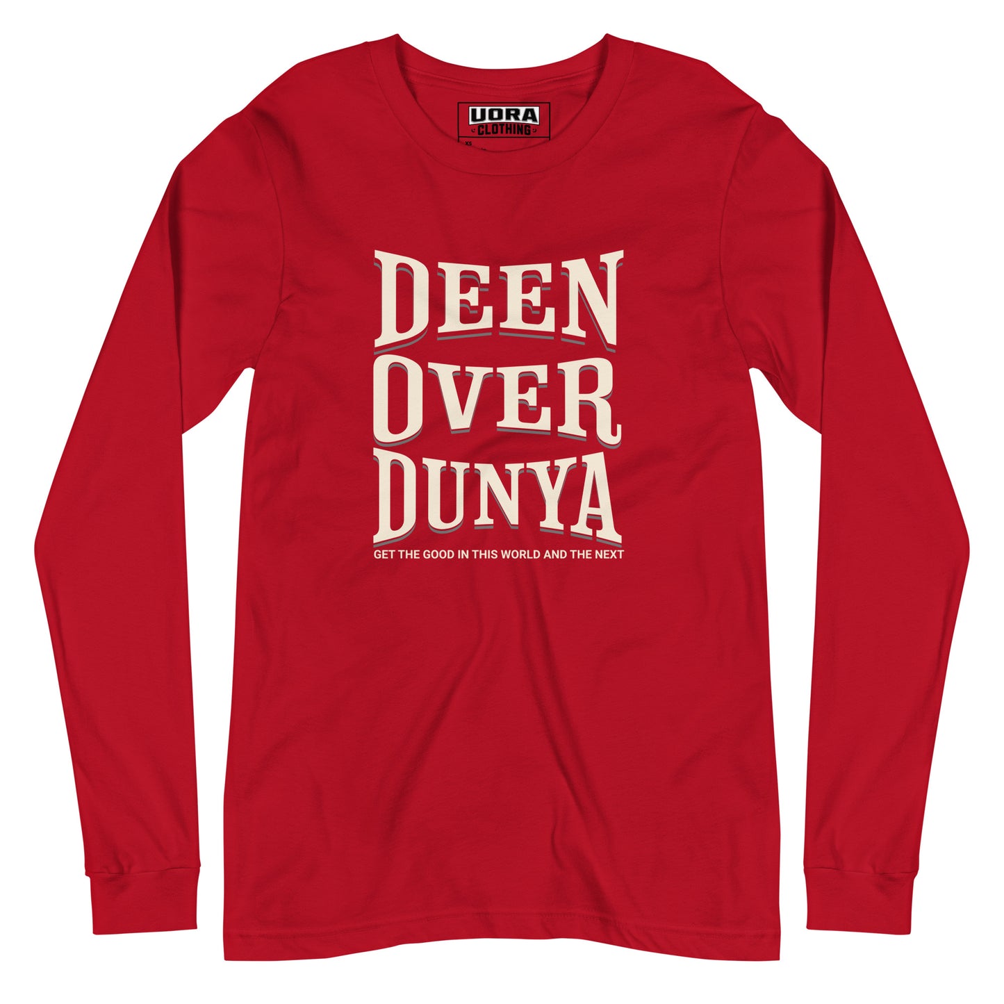 Deen Over Dunya Unisex Long Sleeve Tee