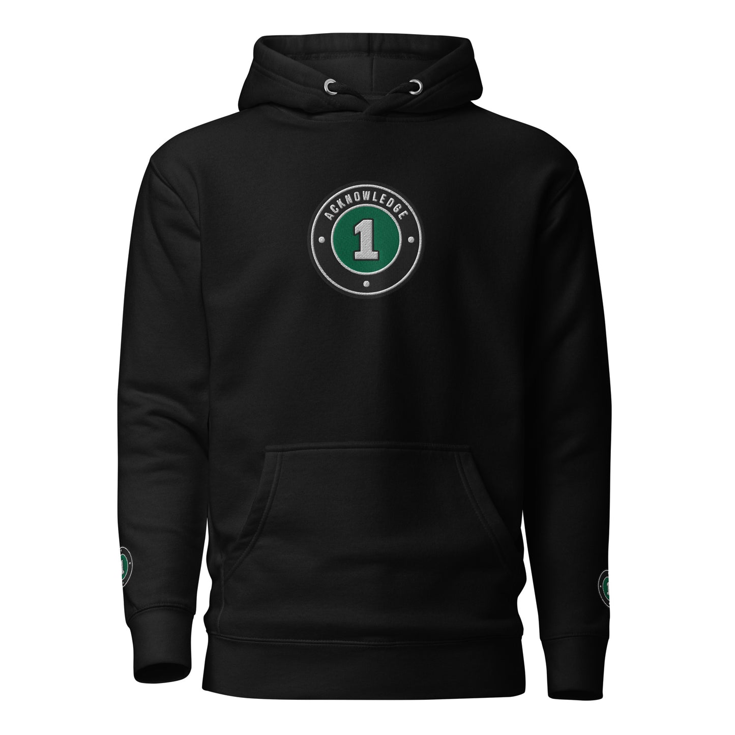 Acknowledge One Embroidery Unisex Hoodie