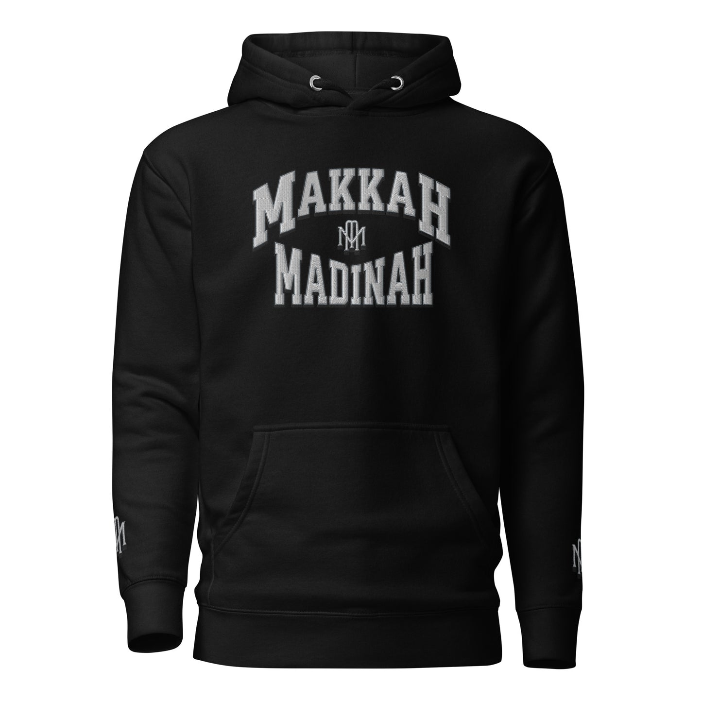 Makkah Madinah Embroidery Unisex Hoodie