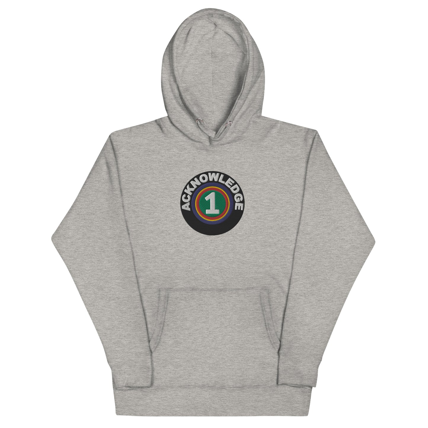 Acknowledge One Embroidery Unisex Hoodie