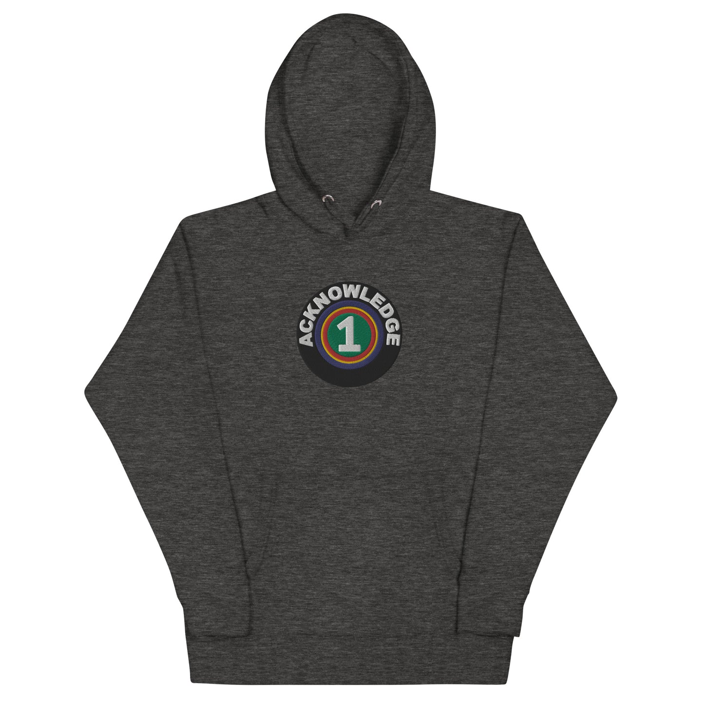 Acknowledge One Embroidery Unisex Hoodie