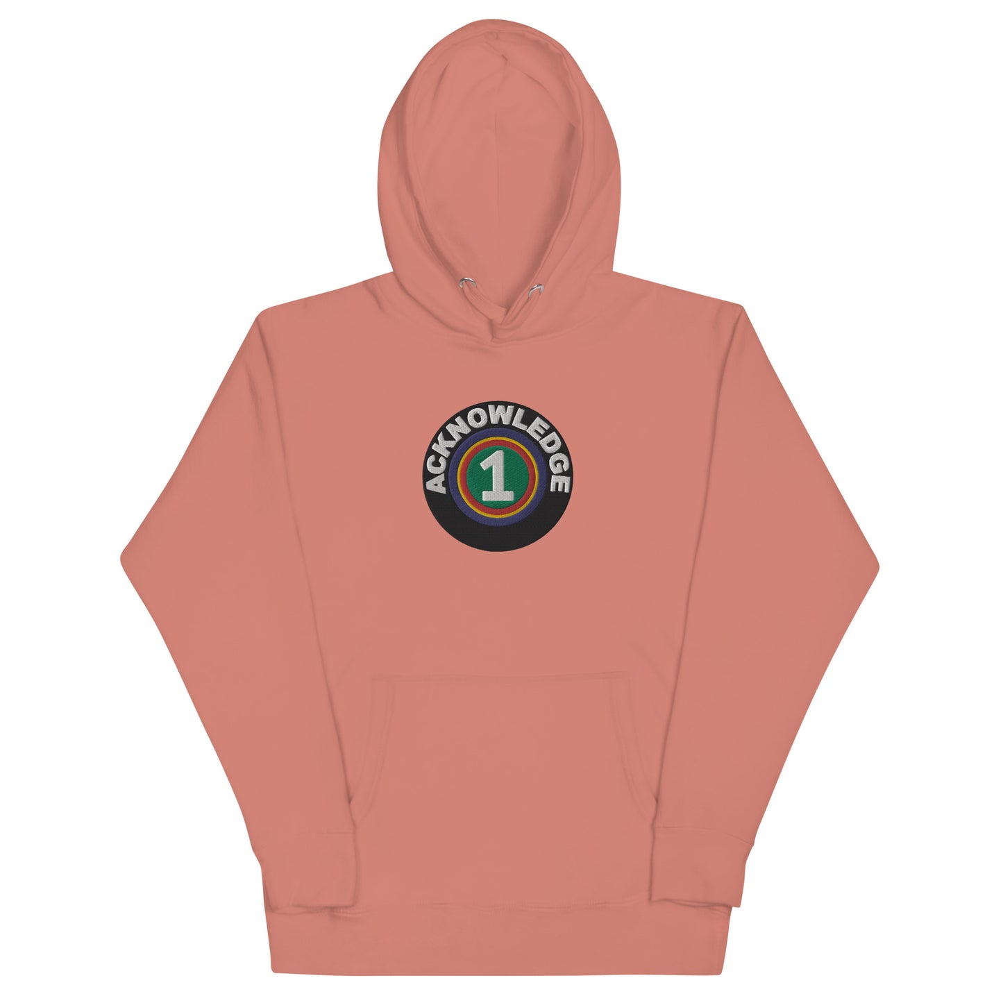 Acknowledge One Embroidery Unisex Hoodie