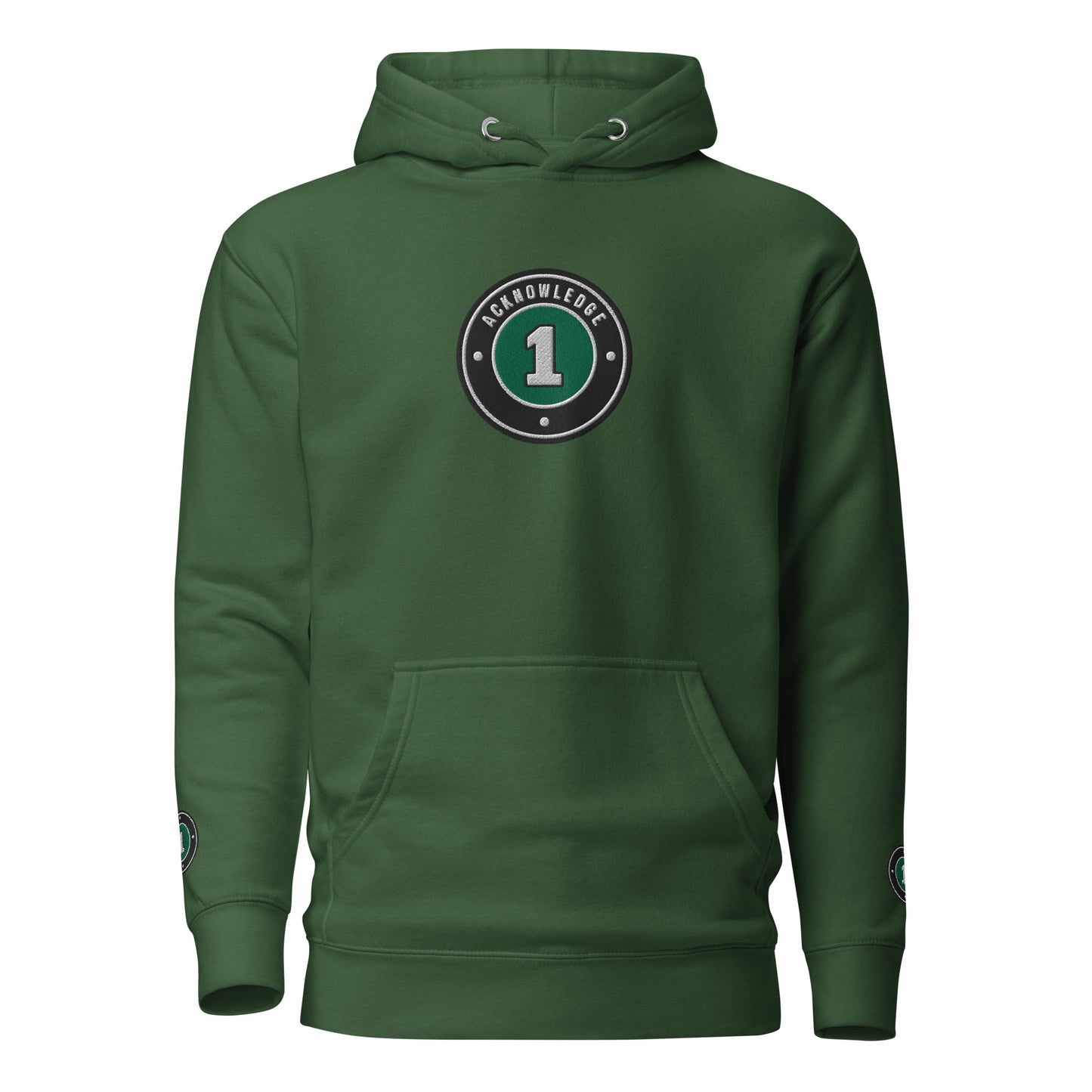 Acknowledge One Embroidery Unisex Hoodie