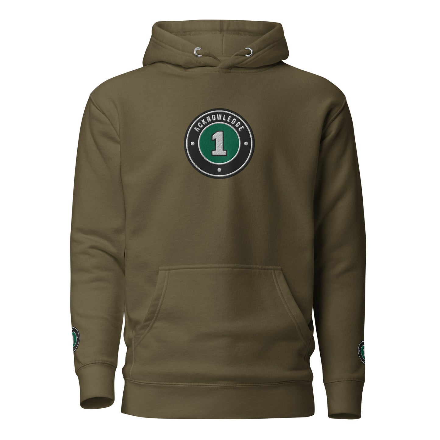 Acknowledge One Embroidery Unisex Hoodie