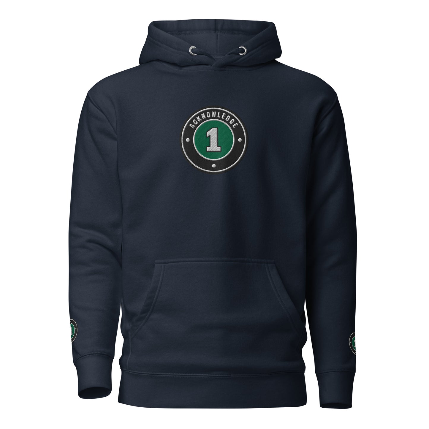 Acknowledge One Embroidery Unisex Hoodie