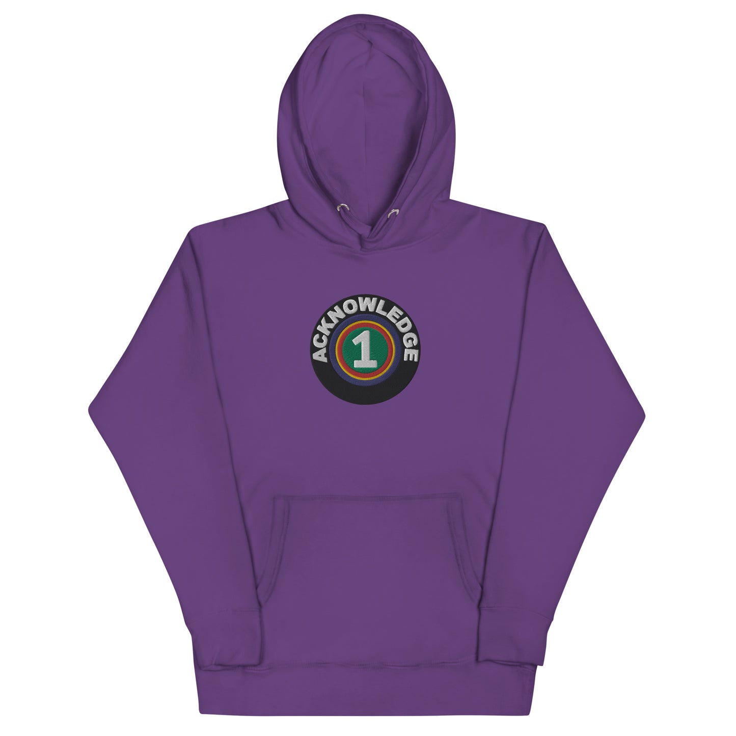 Acknowledge One Embroidery Unisex Hoodie
