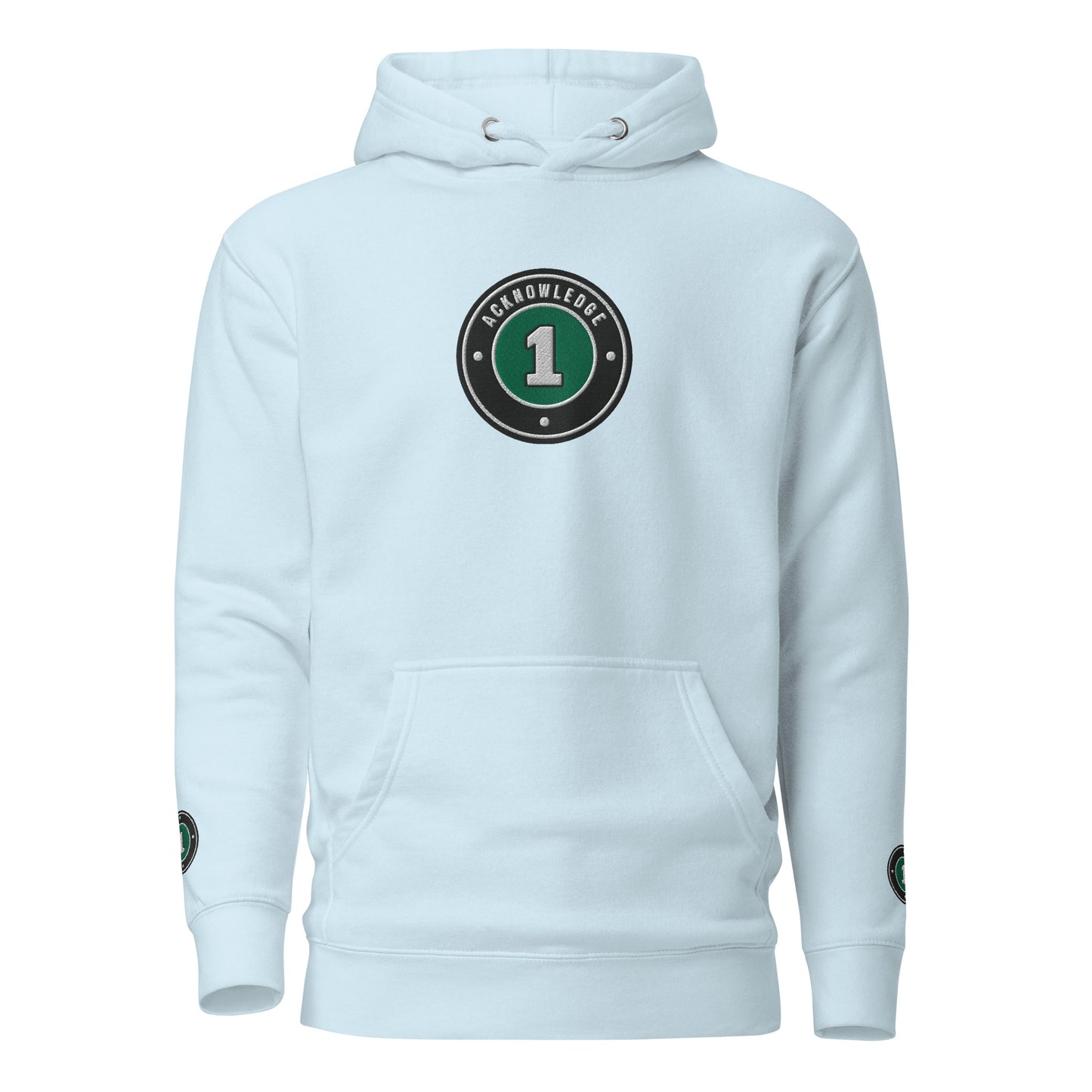 Acknowledge One Embroidery Unisex Hoodie