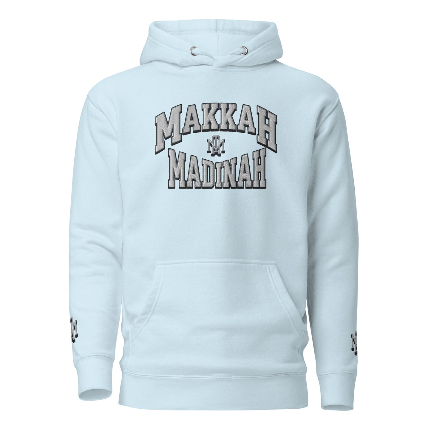Makkah Madinah Embroidery Unisex Hoodie