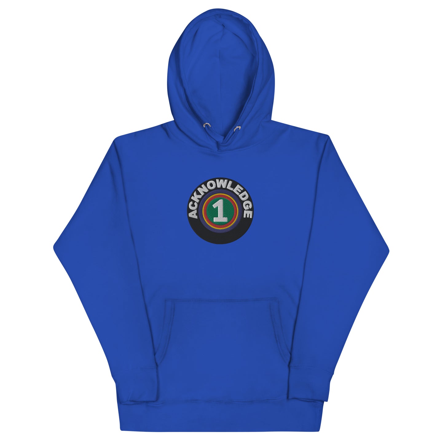 Acknowledge One Embroidery Unisex Hoodie
