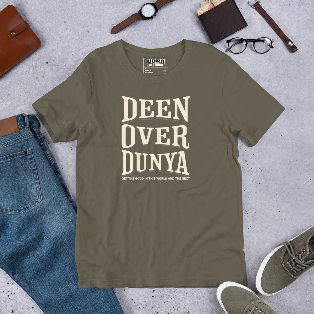 Deen Over Dunya Unisex t-shirt