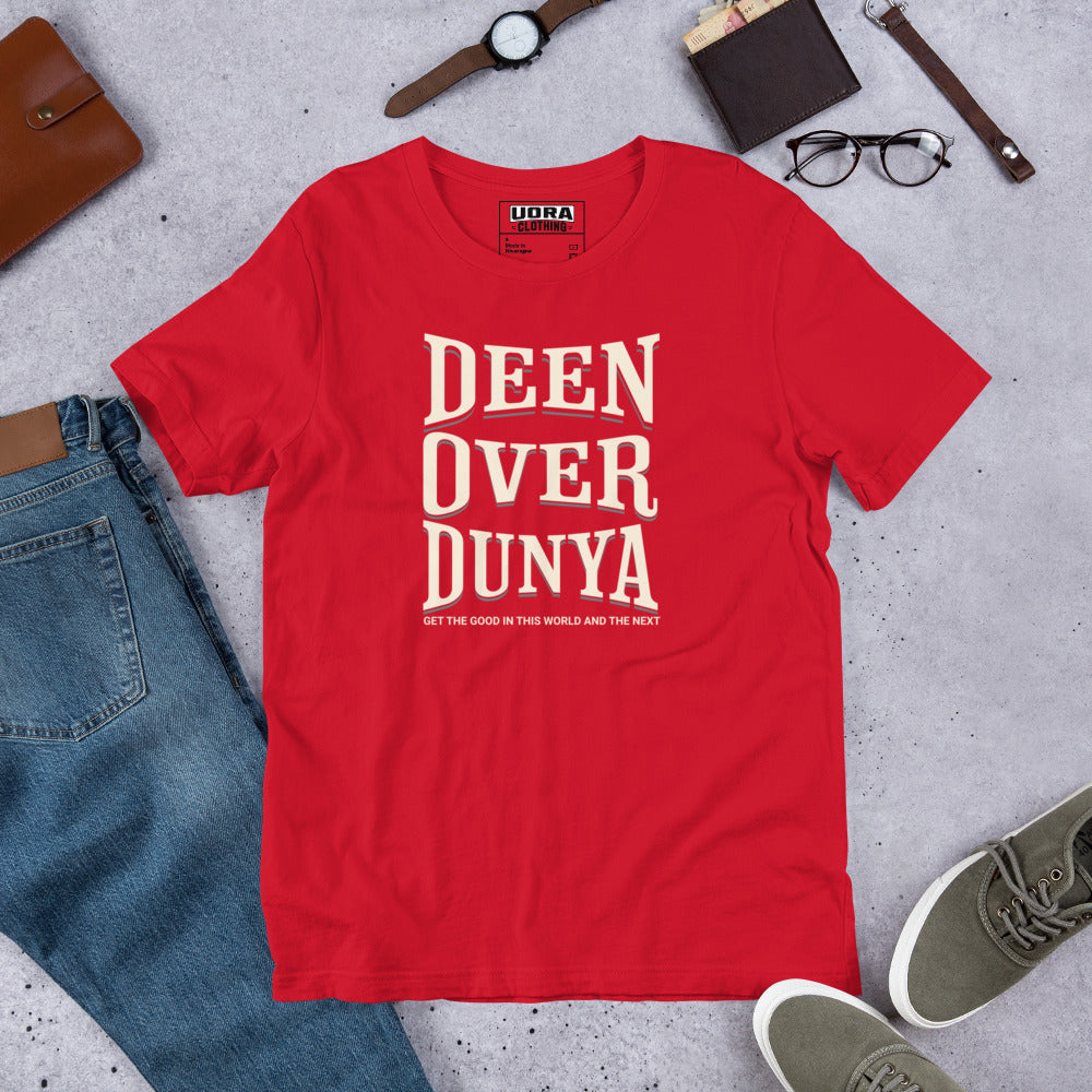 Deen Over Dunya Unisex t-shirt